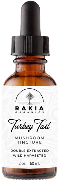 Turkey Tale Mushroom Tincture For Sale - Rakia Organics